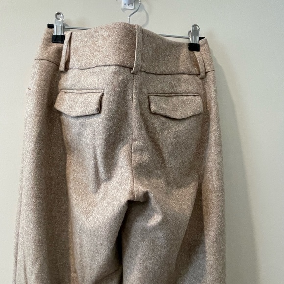 EXPRESS DESIGN STUDIO EDITOR TAN TWEED PANTS SIZE 2 - Picture 4 of 7
